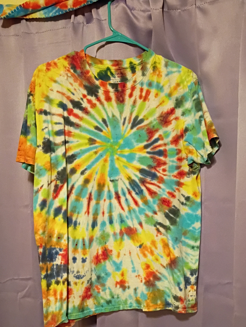Bright Spiral Tie-Dye Cotton Tee